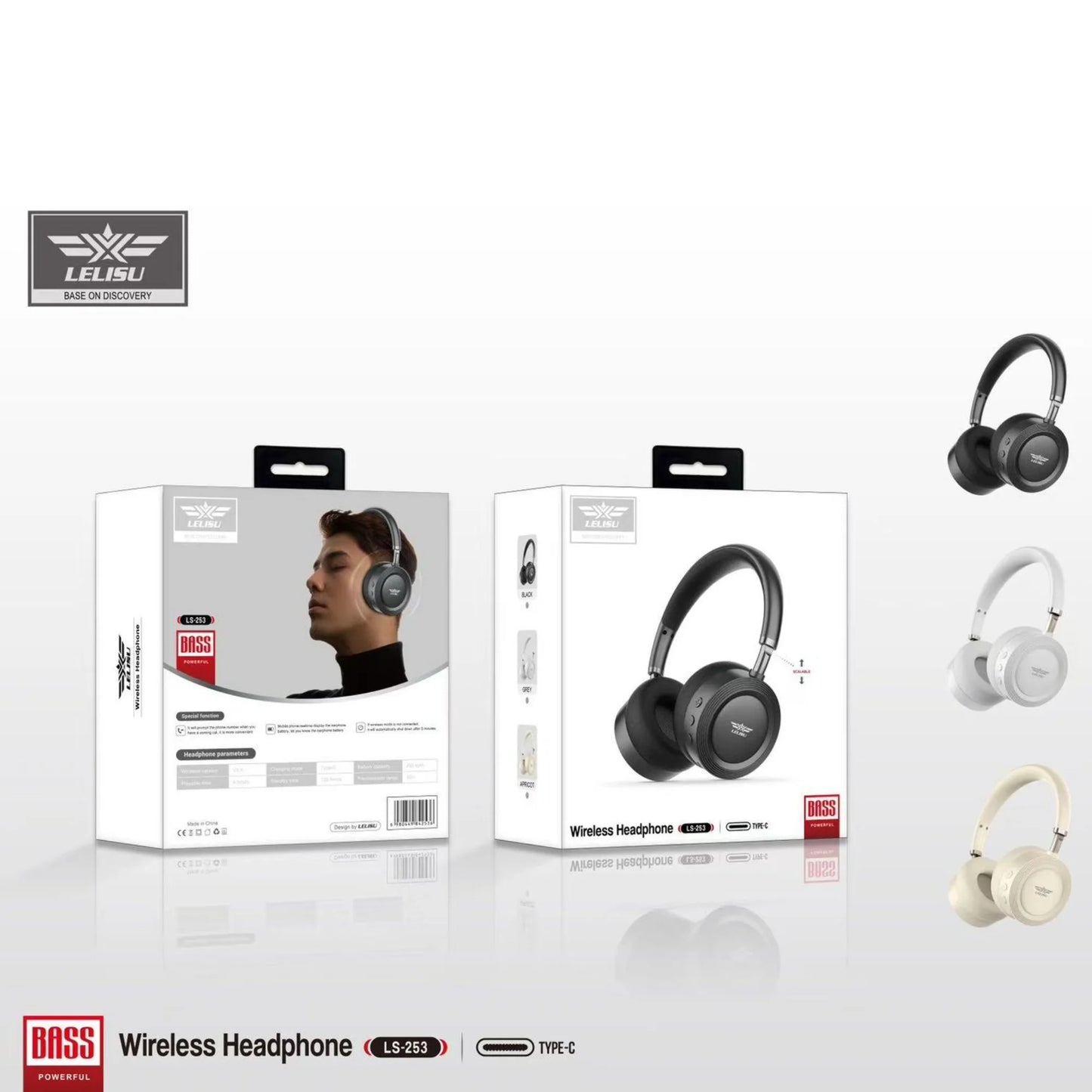Lelisu LS-253 Bass Wireless Headphones