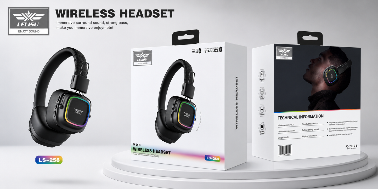 Lelisu LS-258 Wireless Stereo Headphone