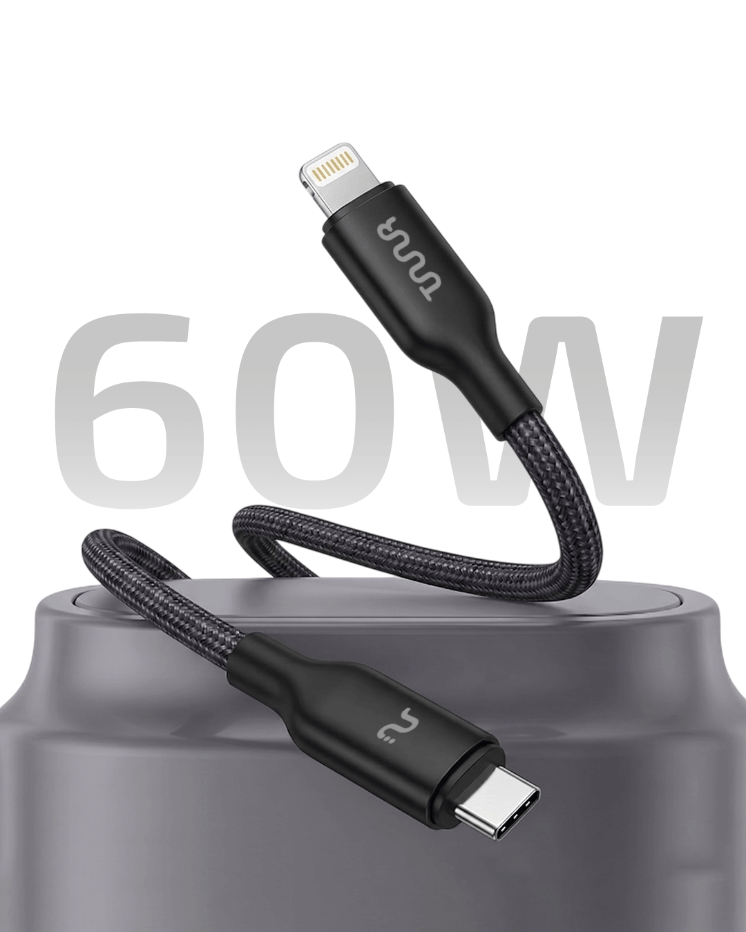 Prime   Plus   60W   USB-C   to   USB-C   Cable