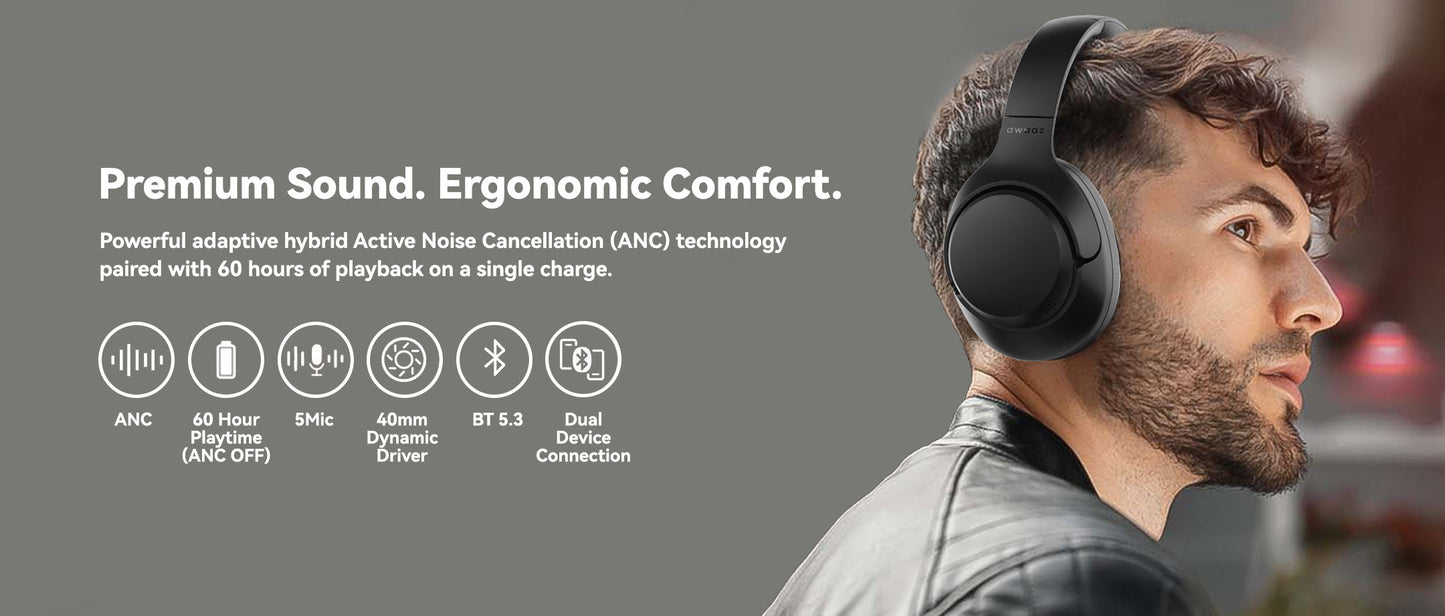 Ace   Headphones   (Active   Noise   Cancellation)
