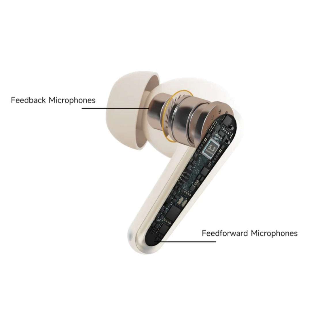 IMIKI T14 Wireless Noise Cancelling Earbuds Ivory Gold