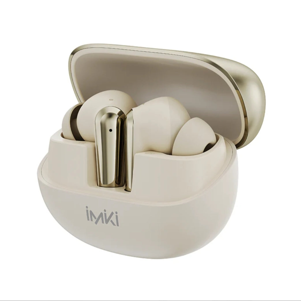 IMIKI T14 Wireless Noise Cancelling Earbuds Ivory Gold