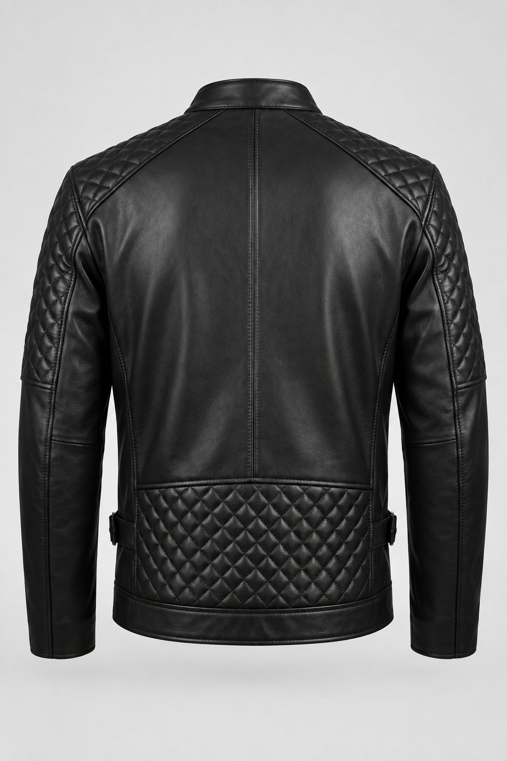 Macky 1  Men’s Premium Black Genuine Sheepskin Leather Jacket