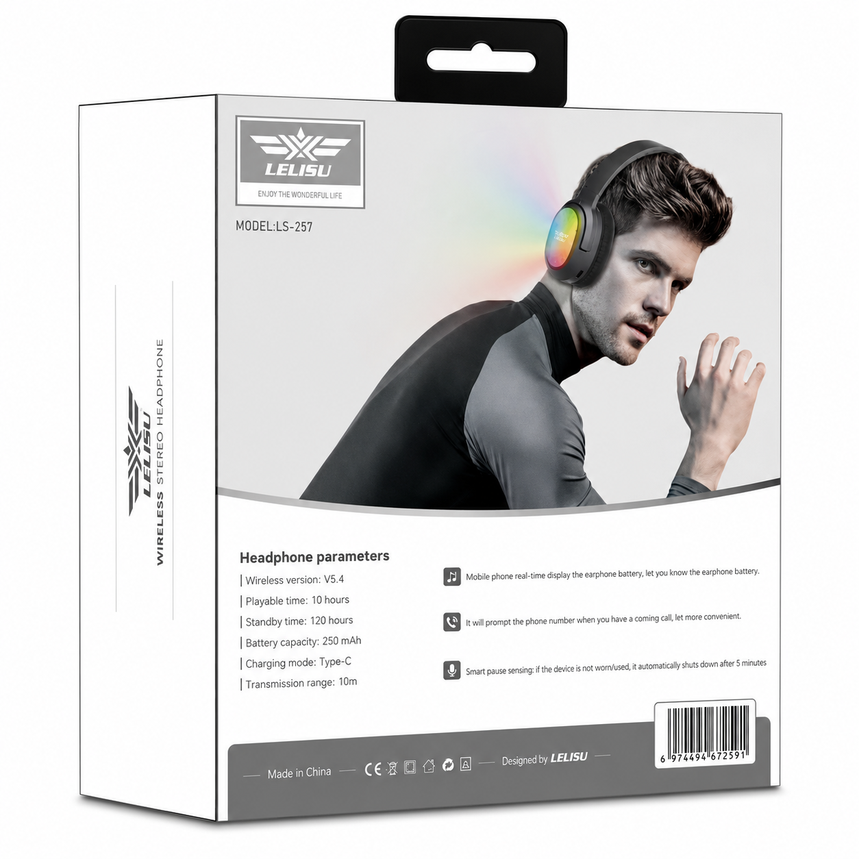 LELISU LS-257 Wireless Stereo Headphones