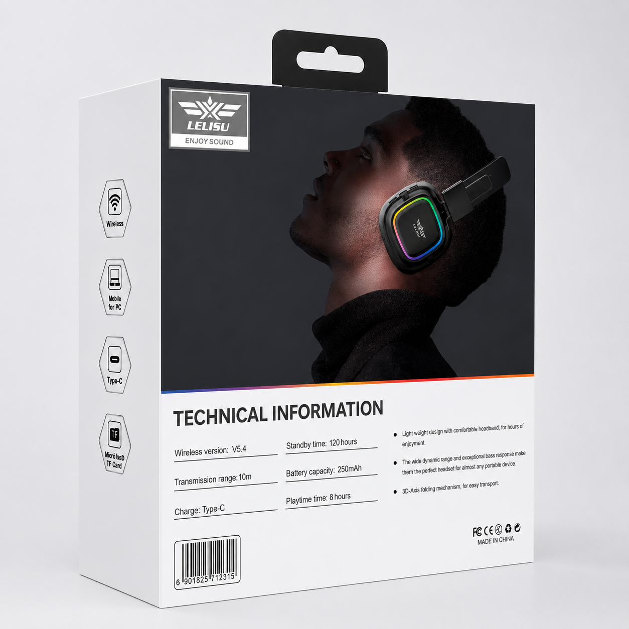Lelisu LS-258 Wireless Stereo Headphone