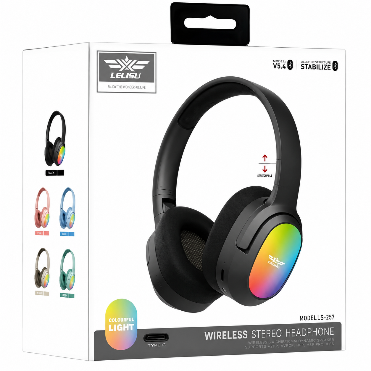 LELISU LS-257 Wireless Stereo Headphones
